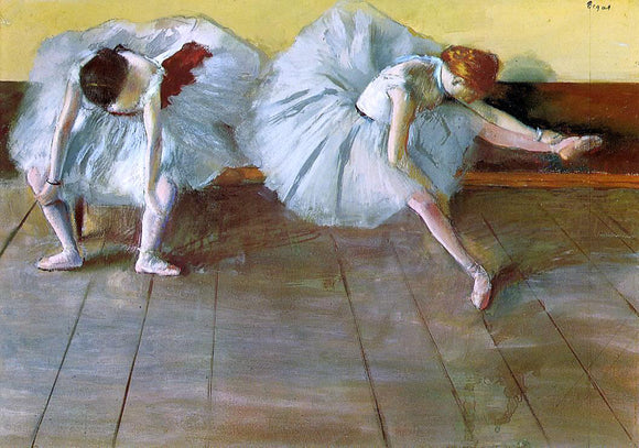  Edgar Degas Two Ballet Dancers - Art Print