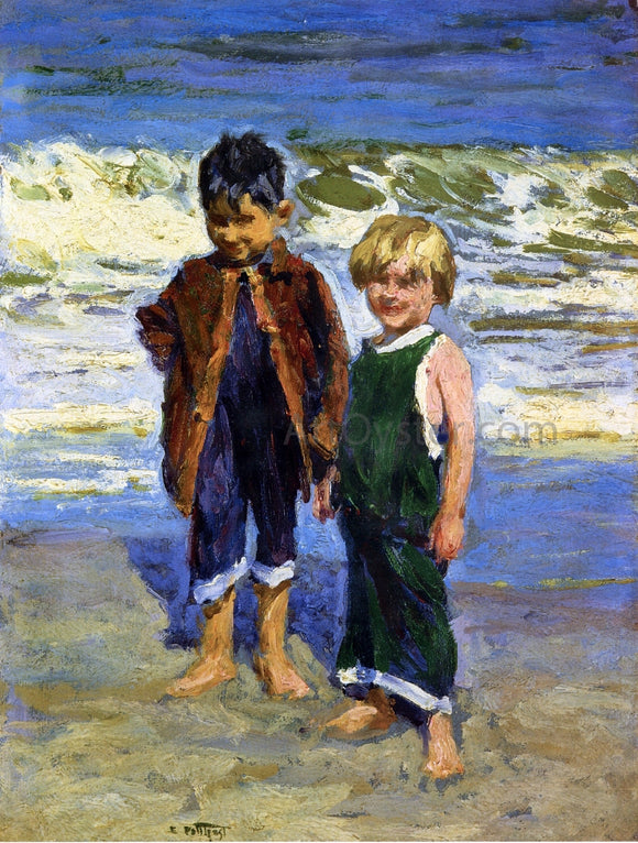  Edward Potthast Two Boys - Art Print