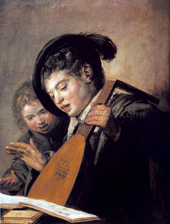  Frans Hals Two Boys Singing - Art Print