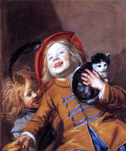  Judith Leyster Two Children with a Cat - Art Print