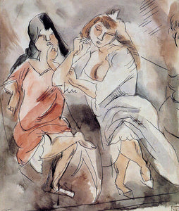  Jules Pascin Two Creoles - Art Print