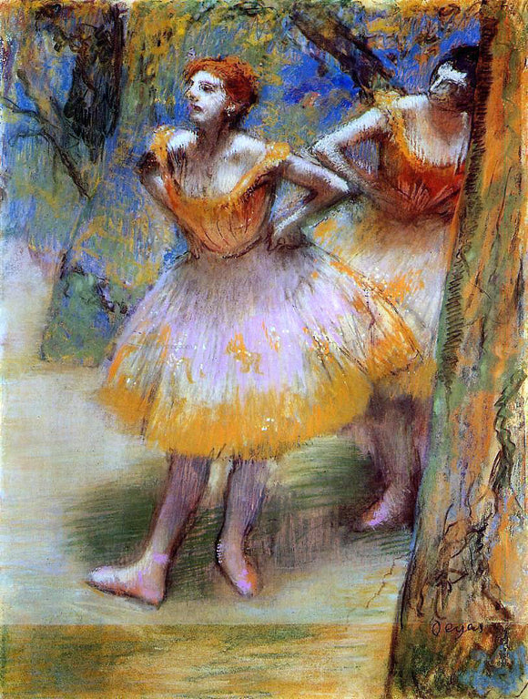  Edgar Degas Two Dancers - Art Print