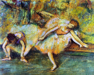  Edgar Degas Two Dancers on a Bench - Art Print