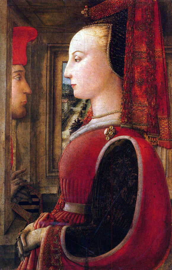  Filippino Lippi Two Figures - Art Print