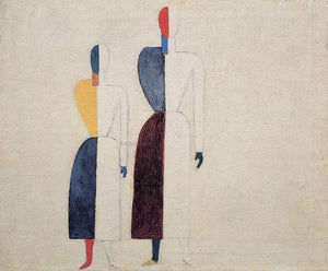  Kazimir Malevich Two Figures - Art Print