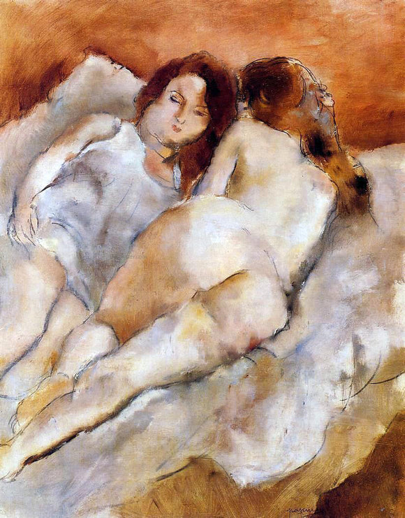  Jules Pascin Two Friends - Art Print