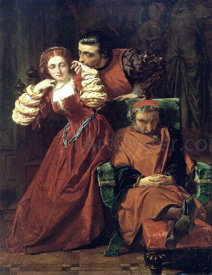  Alfred Elmore Two Gentlemen of Verona - Art Print
