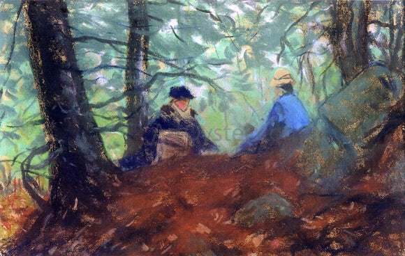  Robert Henri Two Girls in the Woods - Art Print