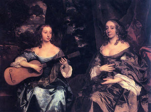  Sir Peter Lely Two Ladies of the Lake Family - Art Print
