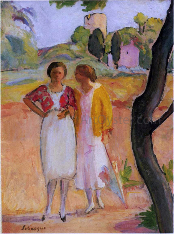  Henri Lebasque Two ladies on a stroll - Art Print