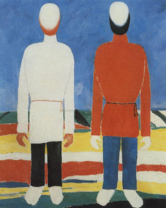  Kazimir Malevich Two Male Figures - Art Print