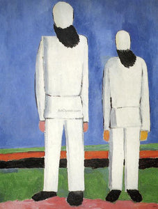  Kazimir Malevich Two Male Figures - Art Print