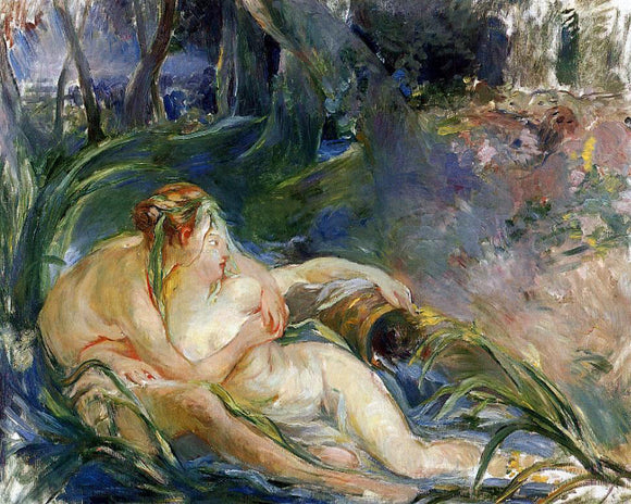  Berthe Morisot Two Nymphs Embracing - Art Print