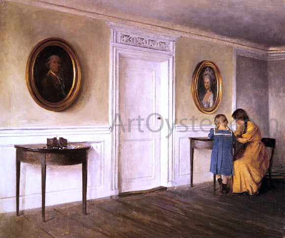  Peter Vilhelm Ilsted Two of the Artist's Daughters At Liselund - Art Print