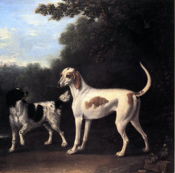  John Wootton Two of the Duchess of Marlborough's Dogs - Art Print