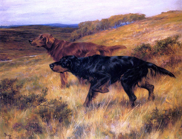  Thomas Blinks Two Pointers in a Landscape - Art Print