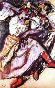  Edgar Degas Two Russian Dancers - Art Print