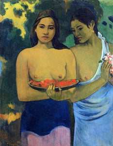  Paul Gauguin Two Tahitian Women - Art Print