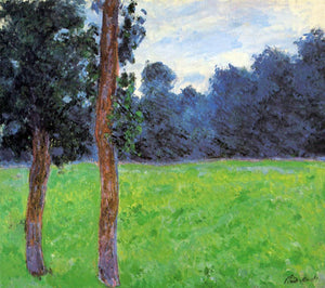  Claude Oscar Monet Two Trees in a Meadow - Art Print
