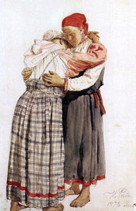  Ilia Efimovich Repin Two woman - Art Print