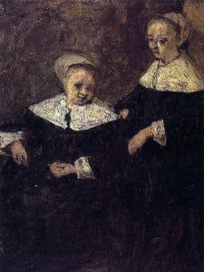  Eugene-Louis Boudin Two Woman (after Adriaen van Ostade) - Art Print