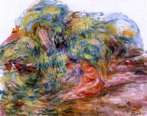  Pierre Auguste Renoir Two Woman in a Garden - Art Print