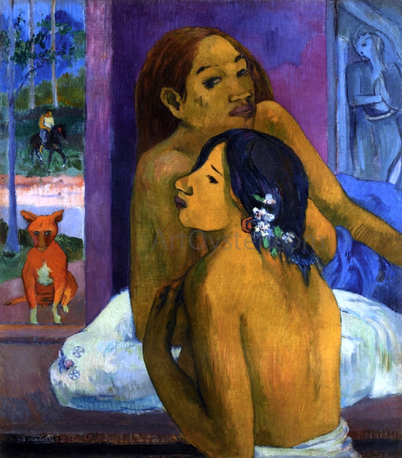  Paul Gauguin Two Women (also known as Flowered Hair) - Art Print