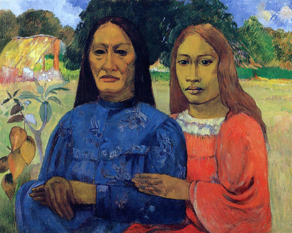  Paul Gauguin Two Women (also known as Mother and Daughter) - Art Print