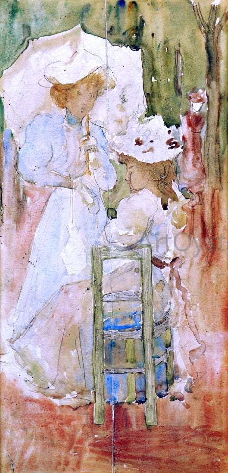  Maurice Prendergast Two Women in a Park - Art Print
