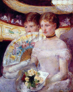  Mary Cassatt Two Women in a Theater Box - Art Print