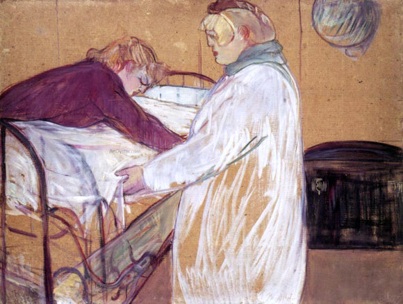  Henri De Toulouse-Lautrec Two Women Making the Bed (also known as Deux femmes en faisant leur lit) - Art Print