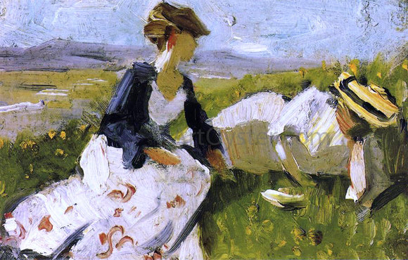  Franz Marc Two Women on the Hillside, Sketch - Art Print