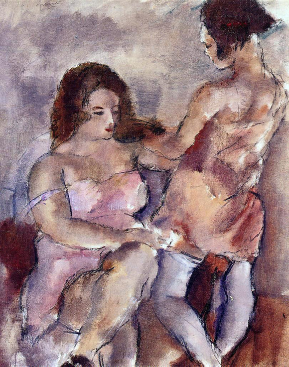  Jules Pascin Two Young Women - Art Print