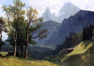  Albert Bierstadt Tyrolean Landscape - Art Print