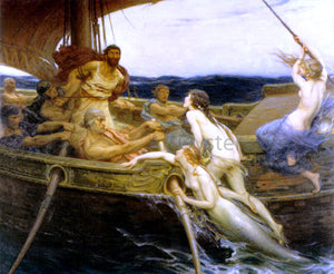  Herbert James Draper Ulysses and the Sirens - Art Print