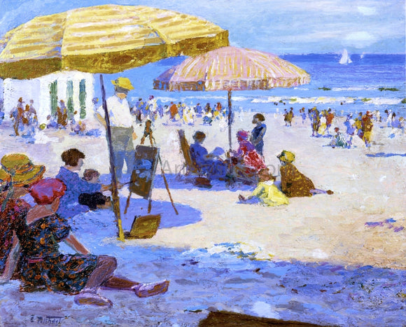  Edward Potthast Umbrellas and the Sun - Art Print