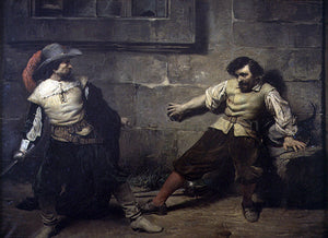 Francisco Domingo Marques Un Lance en el siglo XVII - Art Print