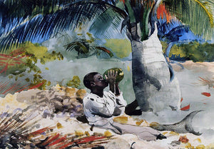  Winslow Homer Under the Coco Palm - Art Print