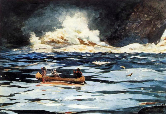 Winslow Homer Under the Falls, The Grand Discharge - Art Print