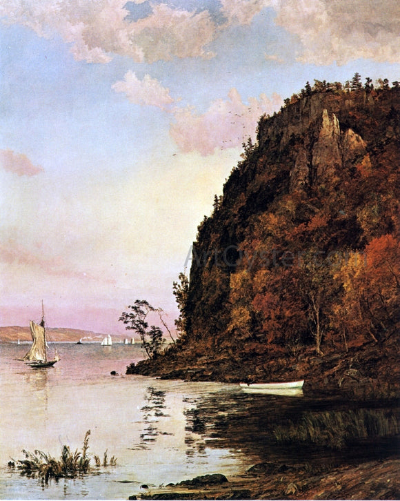  Jasper Francis Cropsey Under the Palisades, in October - Art Print