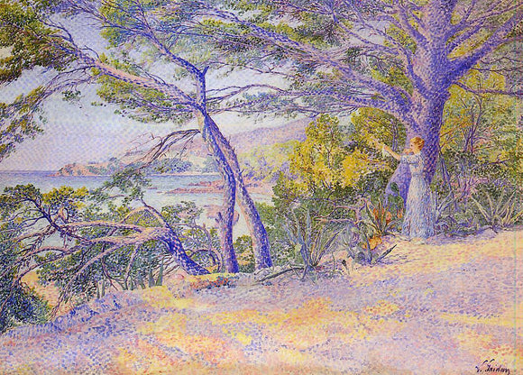  Louis Gaidan Under the Pines at Carqueiranne - Art Print