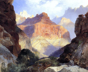  Thomas Moran Under the Red Wall, Grand Canyon of Arizona - Art Print