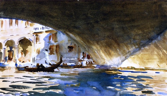  John Singer Sargent Under the Rialto Bridge - Art Print