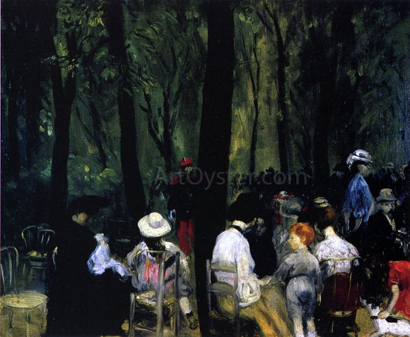  William James Glackens Under the Trees, Luxembourg Gardens - Art Print