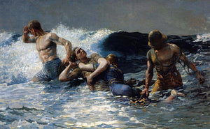  Winslow Homer Undertow - Art Print