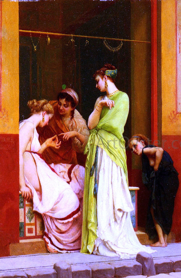 Gustave Rodolphe Boulanger Une Marchande De Bijoux A Pompeii - Art Print