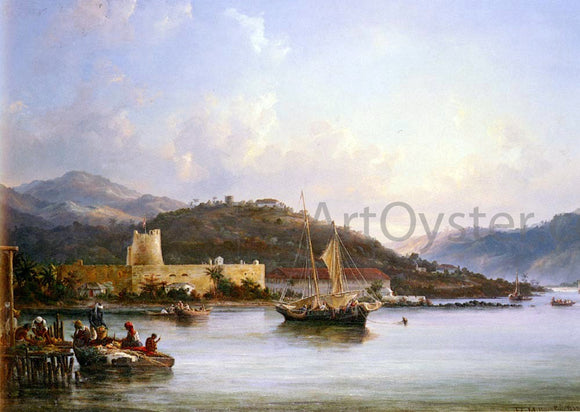  Fritz Georg Melbye Unloading Vegetables In Charlotte Amalie, St. Thomas - Art Print