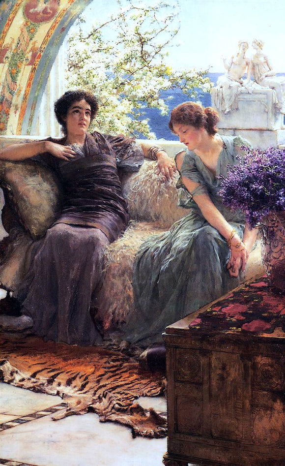  Sir Lawrence Alma-Tadema Unwelcome Confidence - Art Print