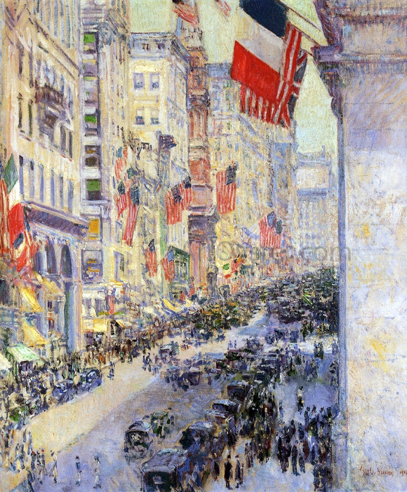  Frederick Childe Hassam Up the Avenue from Thirty-Fourth Street, 1917 - Art Print