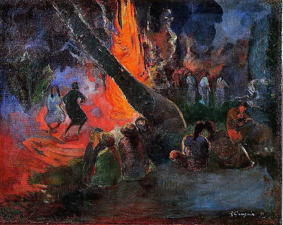  Paul Gauguin Upaupa (also known as Fire Dance) - Art Print